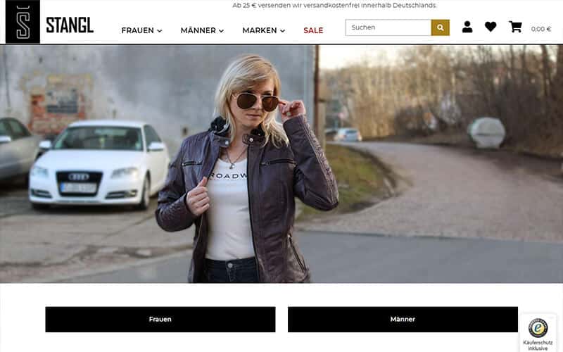 stangl-fashion.de Screenshot