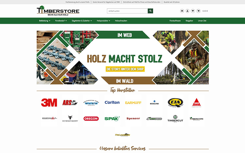 timberstore.de Screenshot